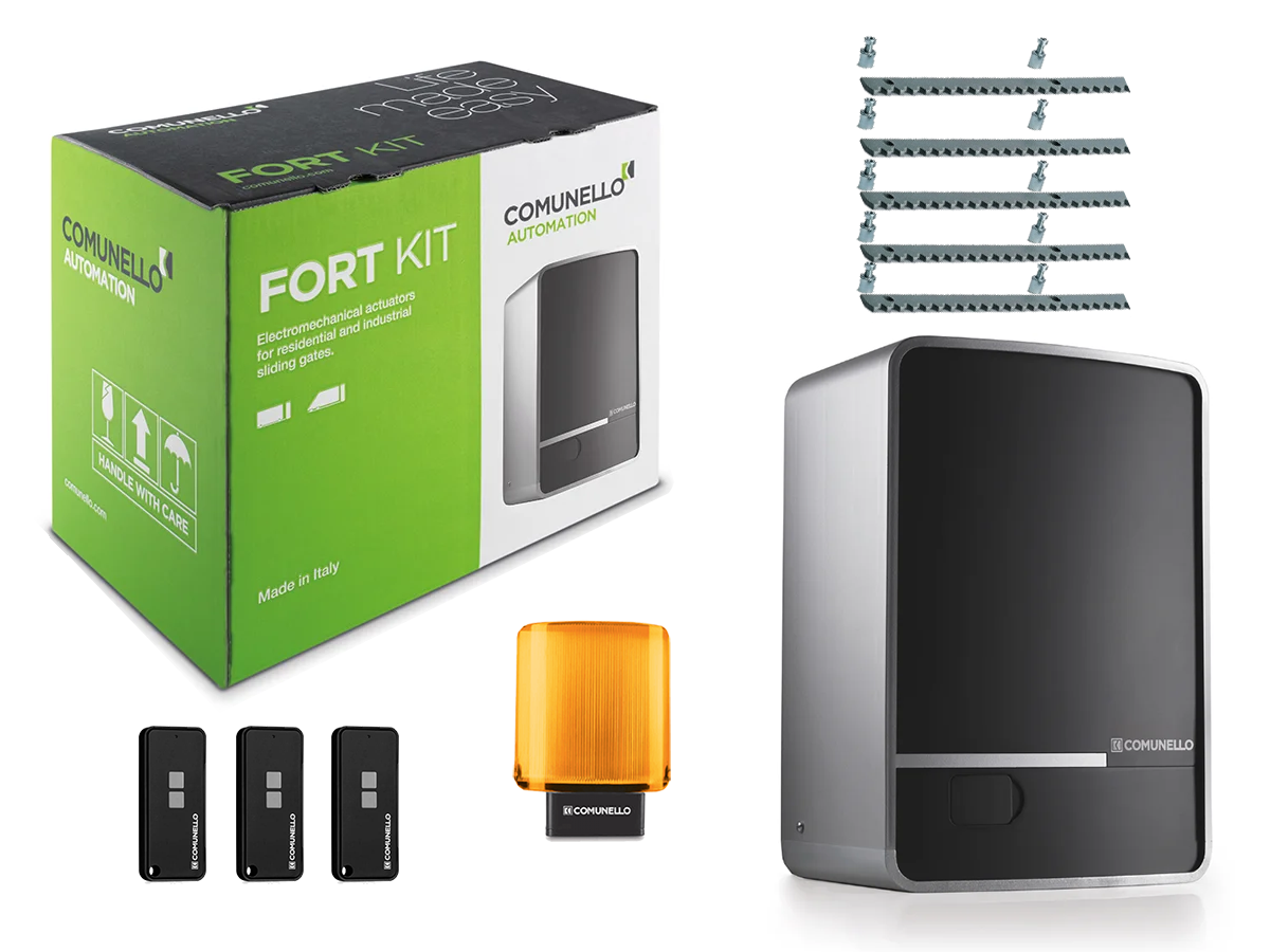 Comunello Fort 700 — автоматика для откатных ворот (вес створки до 700 кг.) Сигнальная лампа, 5 м, 3 шт.
Comunello Fort 700 — автоматика для откатных ворот (вес створки до 700 кг.) Сигнальная лампа, 5 м, 3 шт.