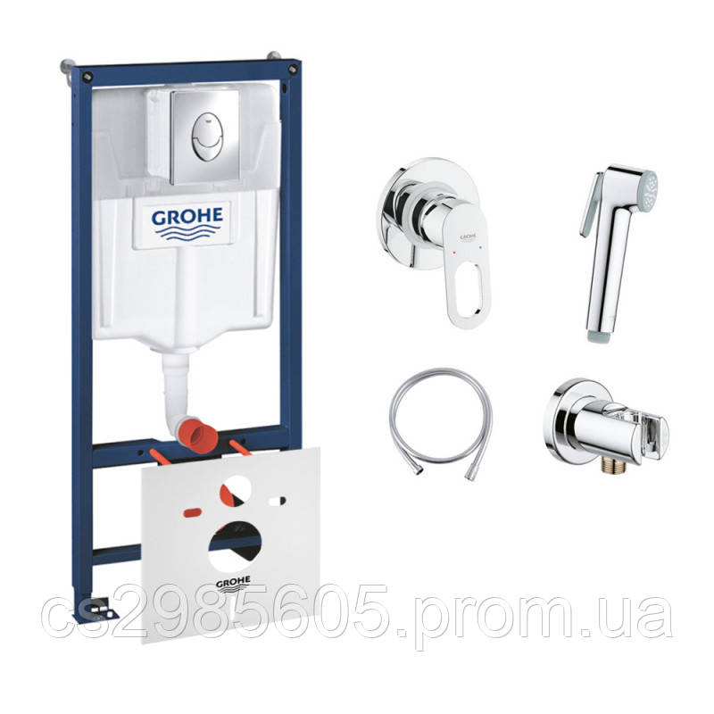Комплект Grohe инсталляция Rapid SL 38721001 + набор для гигиенического душа со смесителем BauLoop 111042
Комплект Grohe инсталляция Rapid SL 38721001 + набор для гигиенического душа со смесителем BauLoop 111042