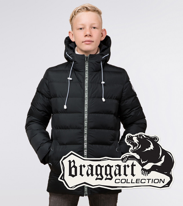 

Braggart Kids | Детская зимняя куртка 65028 графит