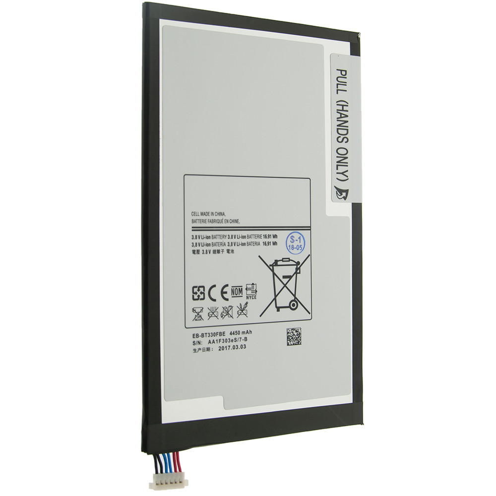 Аккумуляторная батарея EB-BT330FBE для Samsung Galaxy Tab 4 T330 T331 T335 T338 4450 mAh 00004102, КОД: 1288512
Аккумуляторная батарея EB-BT330FBE для Samsung Galaxy Tab 4 T330 T331 T335 T338 4450 mAh 00004102, КОД: 1288512