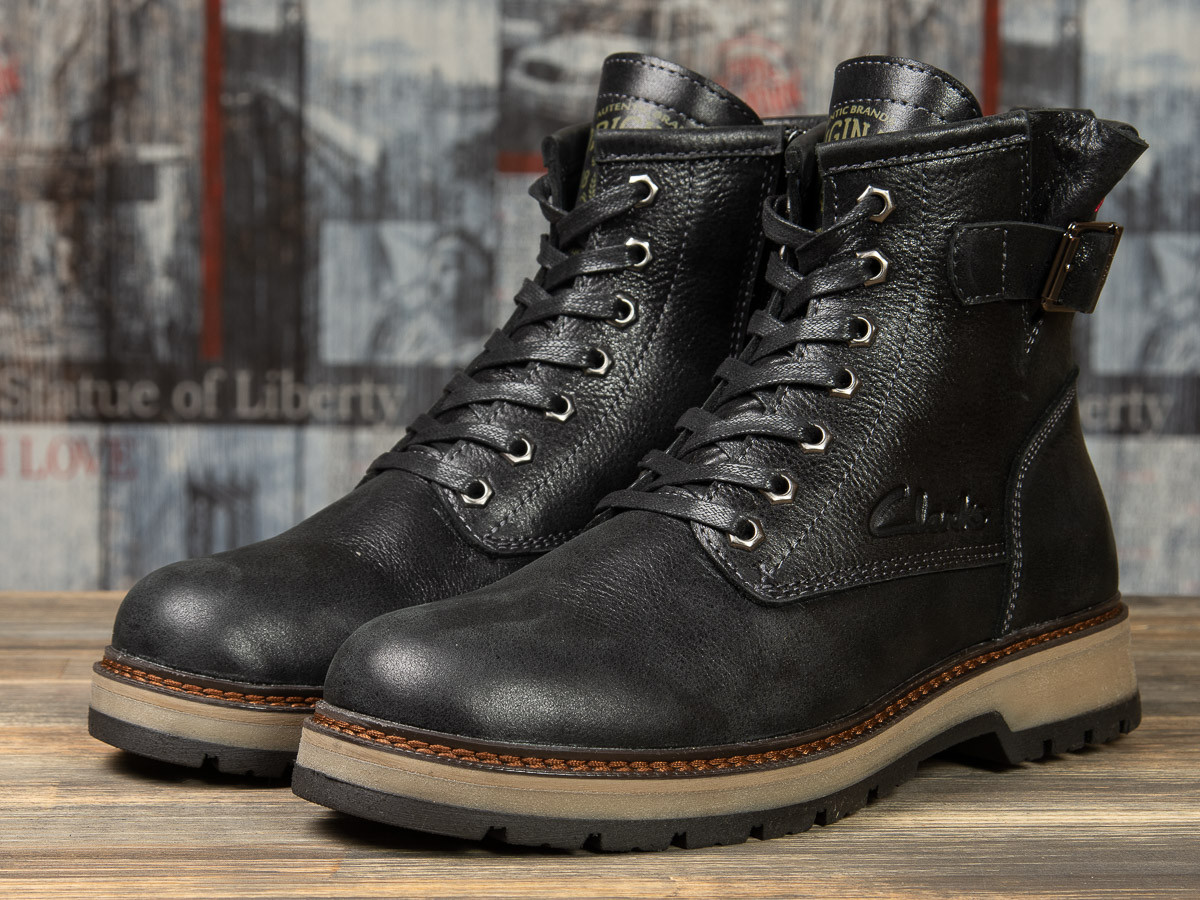Мужские зимние ботинки на меху в стиле Clarks Comfort, натуральная кожа, черные 40 (26,3 см), размеры:40,41
Мужские зимние ботинки на меху в стиле Clarks Comfort, натуральная кожа, черные 40 (26,3 см), размеры:40,41