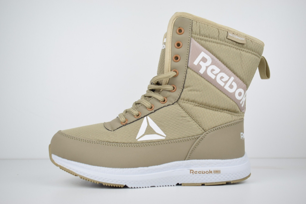 Женские зимние сапоги на меху в стиле Reebok, текстильная плащевка, бежевые 38 (24 см)
Женские зимние сапоги на меху в стиле Reebok, текстильная плащевка, бежевые 38 (24 см)