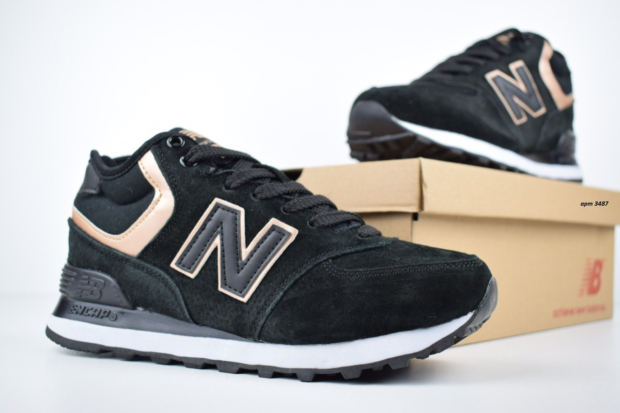 Женские зимние кроссовки в стиле New Balance 574, кожа, замша, овчина, черные с золотом 38, размеры:38,39
Женские зимние кроссовки в стиле New Balance 574, кожа, замша, овчина, черные с золотом 38, размеры:38,39