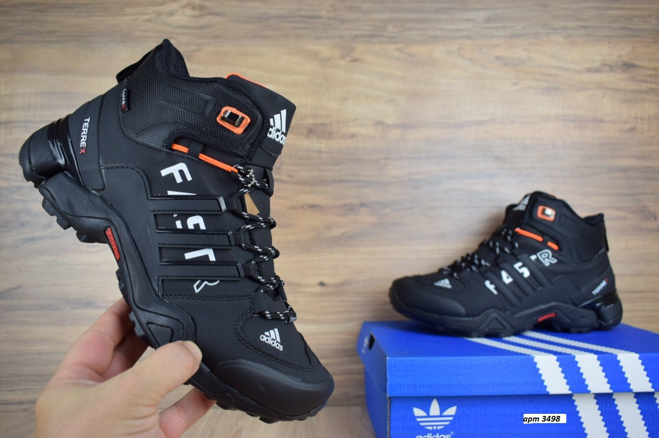 Мужские зимние кроссовки на меху в стиле Adidas Fastr, нубук, цегейка, черные с оранжевым 45 (28 см)
Мужские зимние кроссовки на меху в стиле Adidas Fastr, нубук, цегейка, черные с оранжевым 45 (28 см)