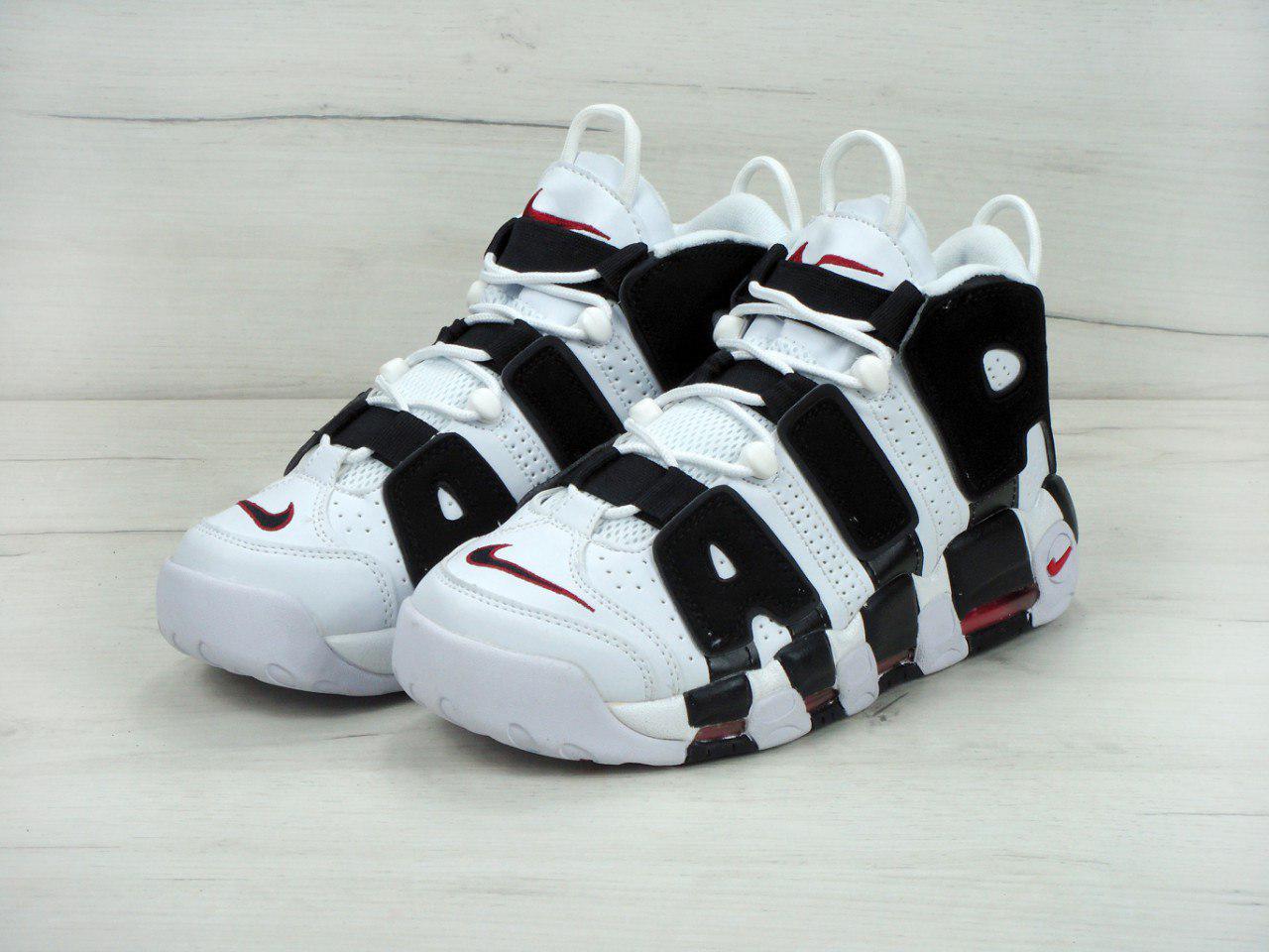 Кроссовки мужские Nike Air More Uptempo белые с черным, Найк Мор Аптемпо, натуральная кожа, код KD-11348 44.5
Кроссовки мужские Nike Air More Uptempo белые с черным, Найк Мор Аптемпо, натуральная кожа, код KD-11348 44.5