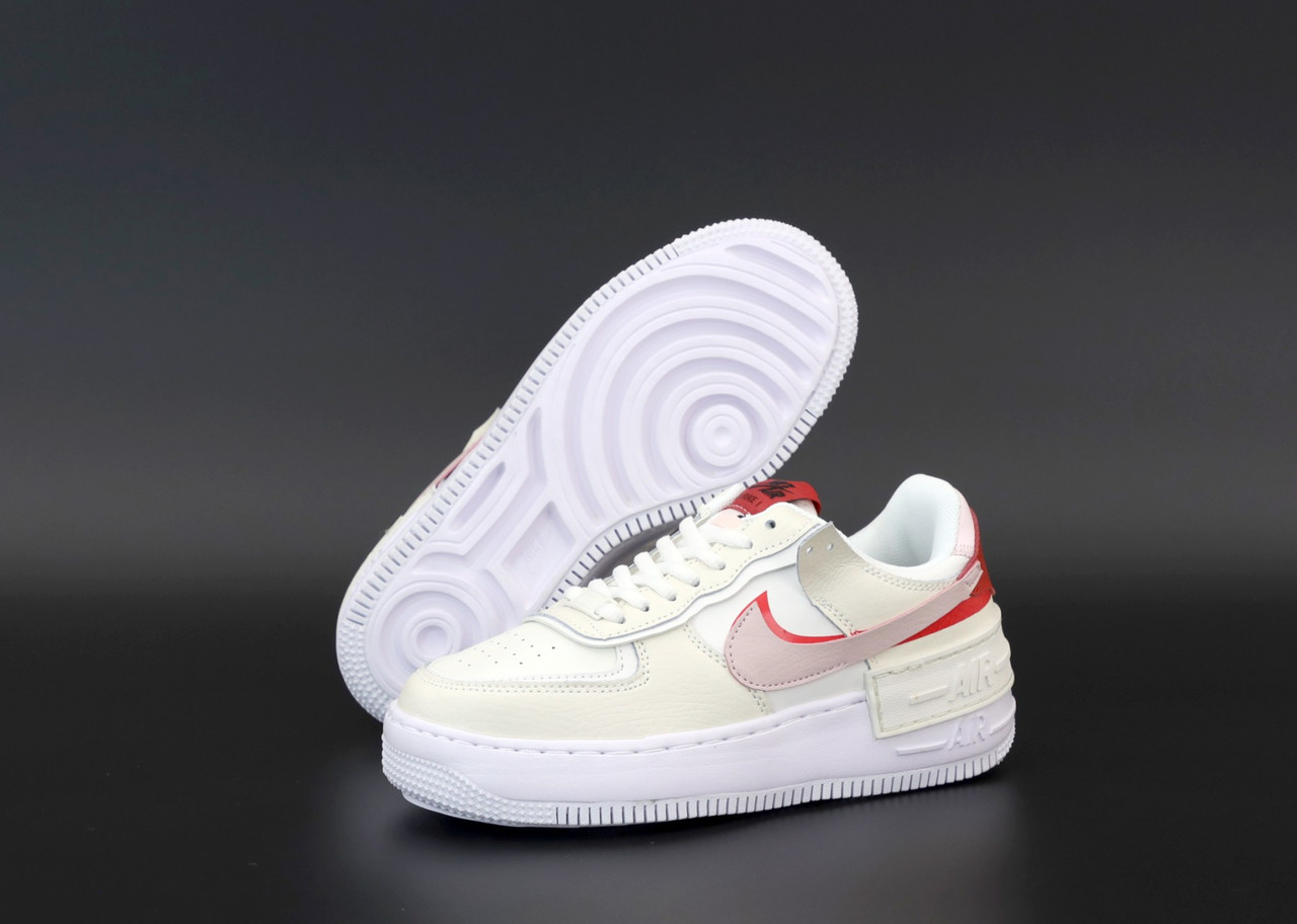 Кроссовки женские Nike Air Force 1 Shadow бежевые, Найк Аир Форс, натуральная кожа, прошиты. Код KD-12265 38
Кроссовки женские Nike Air Force 1 Shadow бежевые, Найк Аир Форс, натуральная кожа, прошиты. Код KD-12265 38