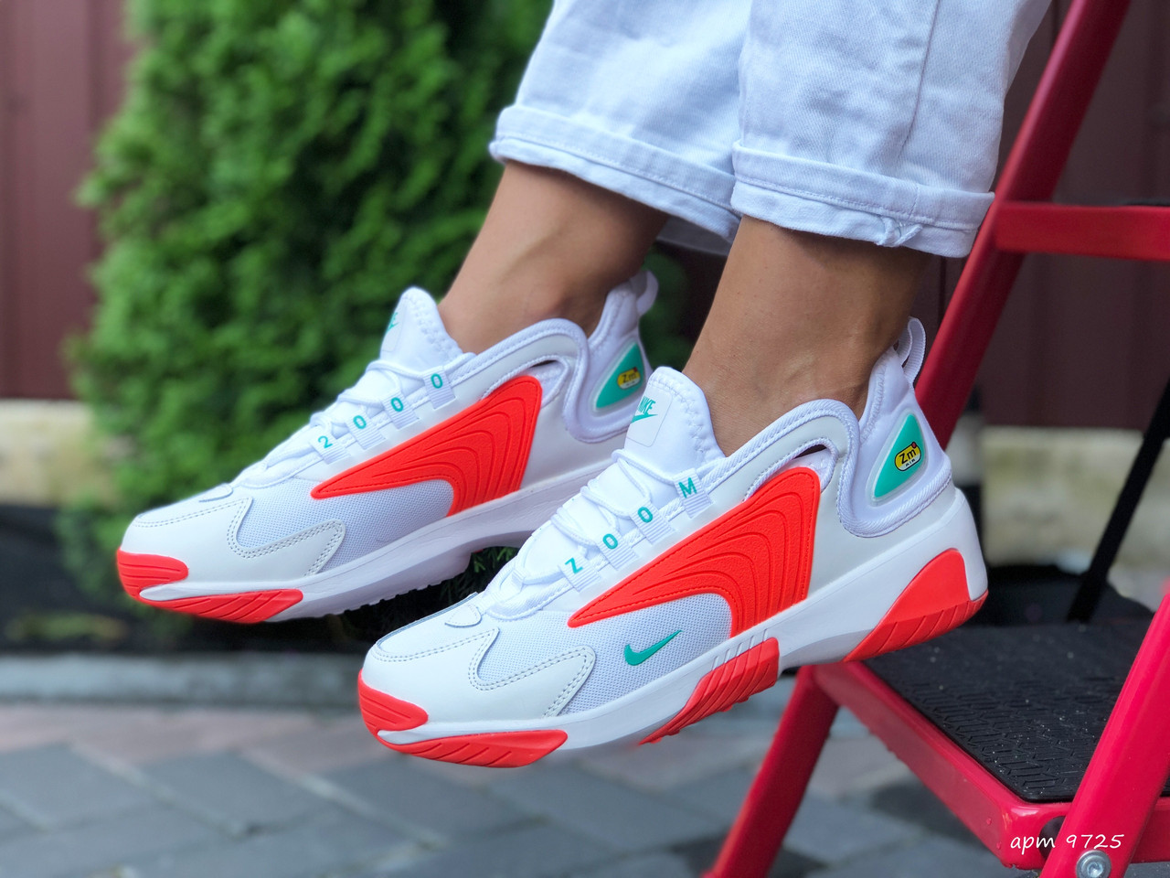 Кроссовки женские Nike Zoom 2K белые с оранжевым, Найк Зум 2К, кожа, текстиль, код SD-9725
Кроссовки женские Nike Zoom 2K белые с оранжевым, Найк Зум 2К, кожа, текстиль, код SD-9725