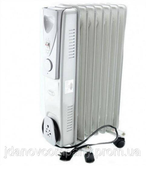 Обогреватель масляный радиатор на 7 секций с терморегулятором Crownberg CB-7 1500W White
Обогреватель масляный радиатор на 7 секций с терморегулятором Crownberg CB-7 1500W White