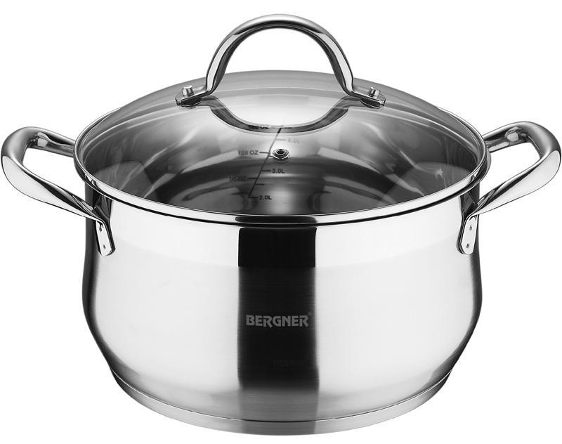 Кастрюля Bergner Gourmet 6л из нержавеющей стали со стеклянной крышкой (PSG_BG-6508L)
Кастрюля Bergner Gourmet 6л из нержавеющей стали со стеклянной крышкой (PSG_BG-6508L)