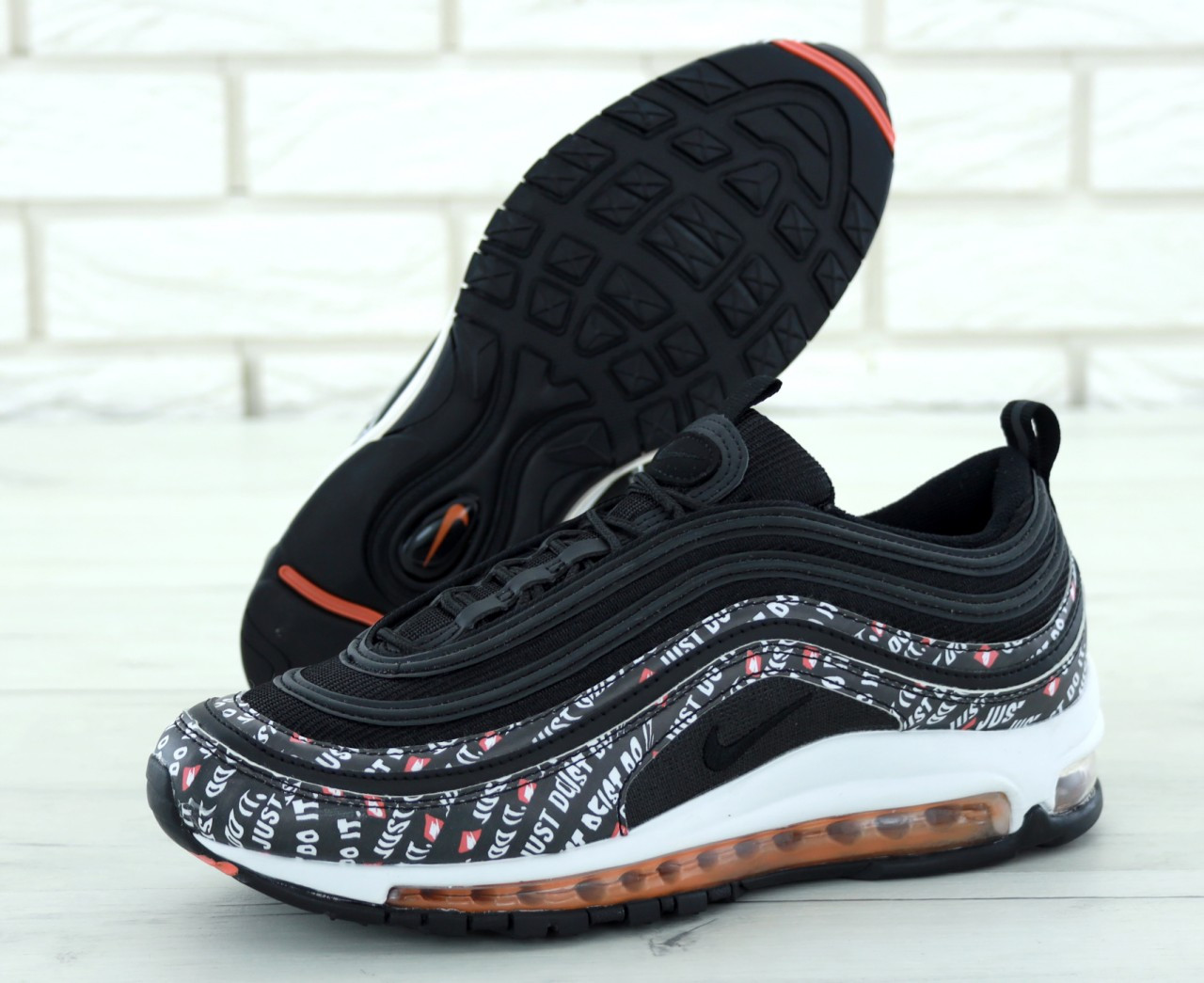 Кроссовки мужские Nike Air Max 97 “Just Do It” черные, Найк Аир Макс 97, кожа, текстиль, код KD-11694.
Кроссовки мужские Nike Air Max 97 “Just Do It” черные, Найк Аир Макс 97, кожа, текстиль, код KD-11694.