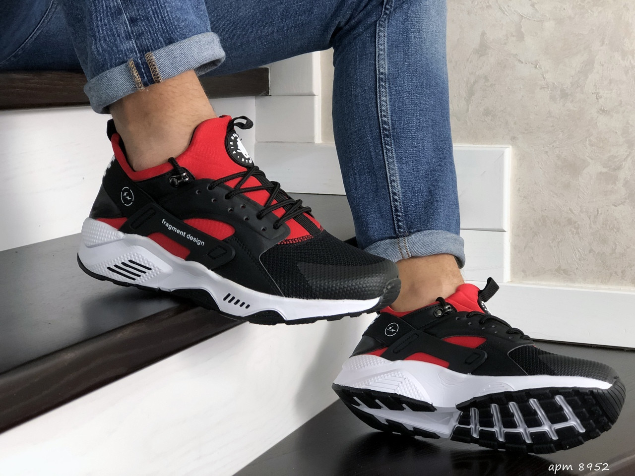 Кроссовки мужские Nike Huarache черно-красные, Найк Хуарачи, текстильные, код SD-8952
Кроссовки мужские Nike Huarache черно-красные, Найк Хуарачи, текстильные, код SD-8952