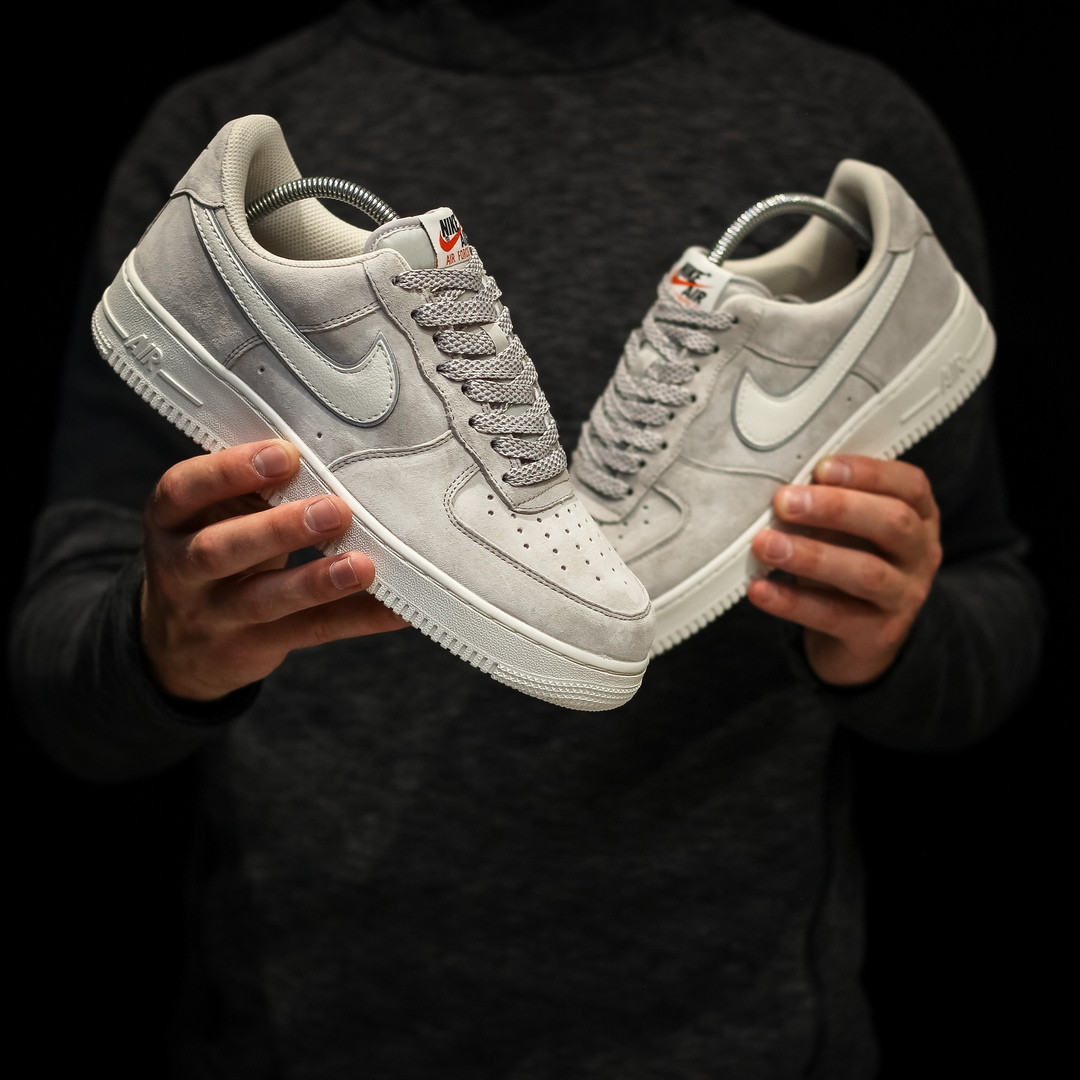 Кроссовки мужские Nike Air Force XXV светло-серые, Найк Аир Форс, натуральная замша, рефлектив, код DK-1365 41
Кроссовки мужские Nike Air Force XXV светло-серые, Найк Аир Форс, натуральная замша, рефлектив, код DK-1365 41