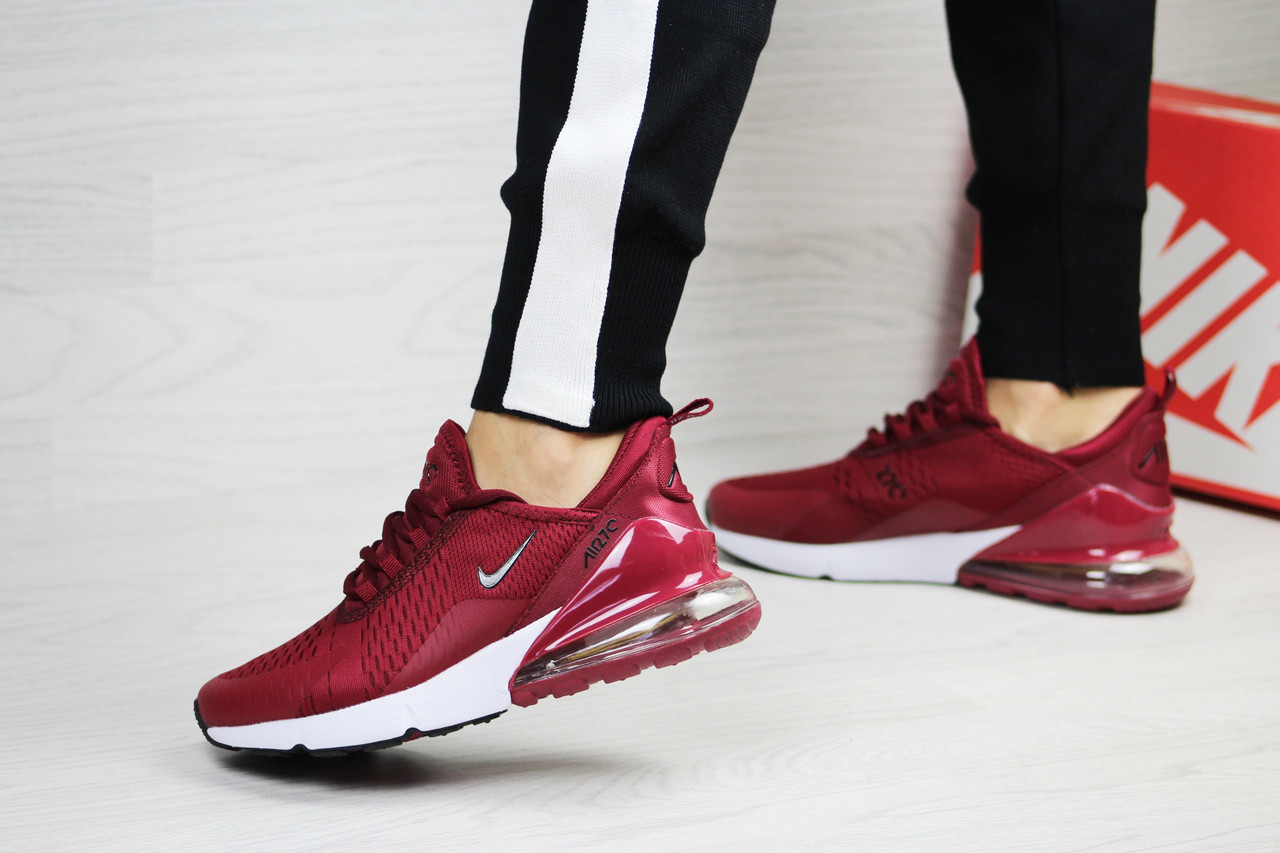 Кроссовки женские Nike Air Max 270 бордовые, Найк Аир Макс 270, текстильные, подошва - пена, код SD-8242 да, 41
Кроссовки женские Nike Air Max 270 бордовые, Найк Аир Макс 270, текстильные, подошва - пена, код SD-8242 да, 41