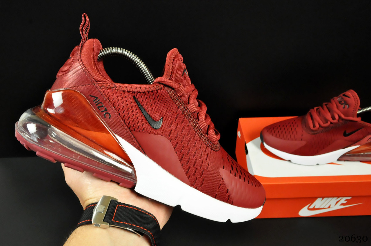Кроссовки женские Nike Air Max 270 бордовые, Найк Аир Макс 270, текстильные, подошва - пена, код KR-20630 да, 37
Кроссовки женские Nike Air Max 270 бордовые, Найк Аир Макс 270, текстильные, подошва - пена, код KR-20630 да, 37