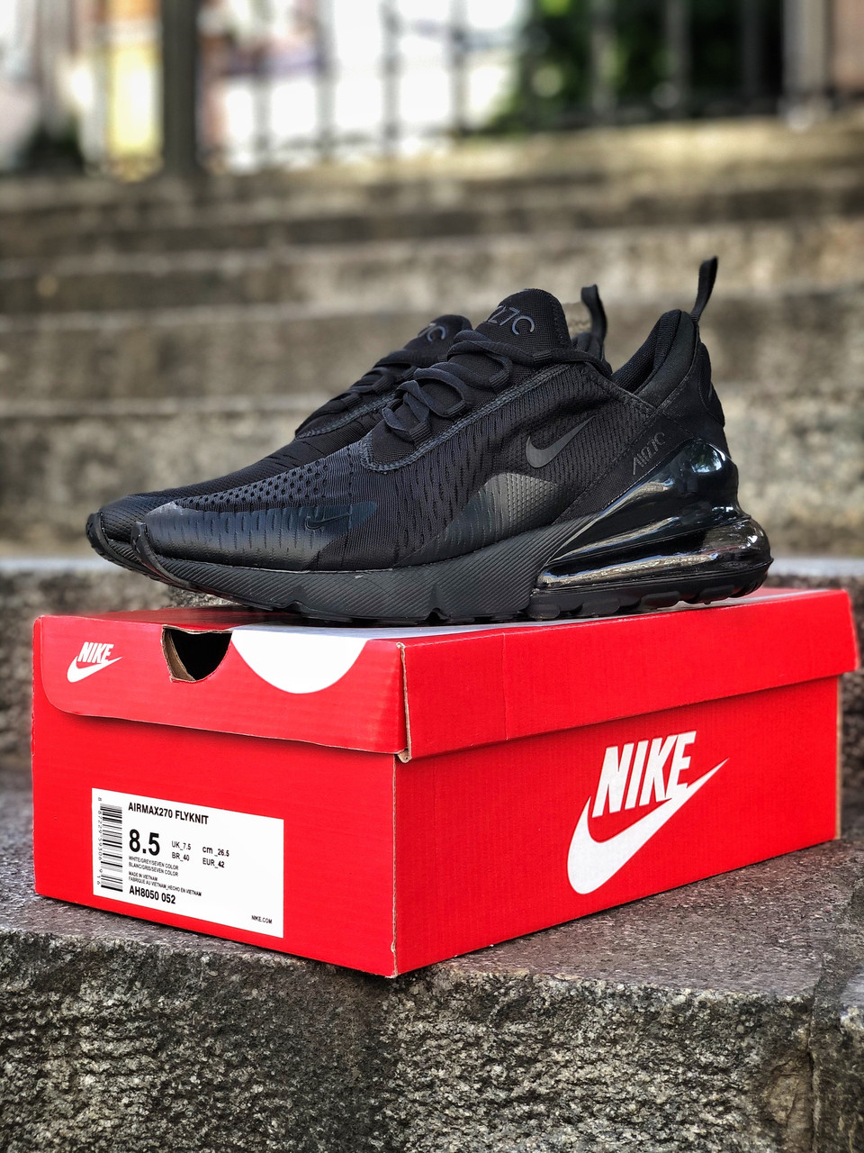 Кроссовки мужские Nike Air Max 270 черные, Найк Аир Макс 270, текстильные, прошиты, код Z-3041 43
Кроссовки мужские Nike Air Max 270 черные, Найк Аир Макс 270, текстильные, прошиты, код Z-3041 43