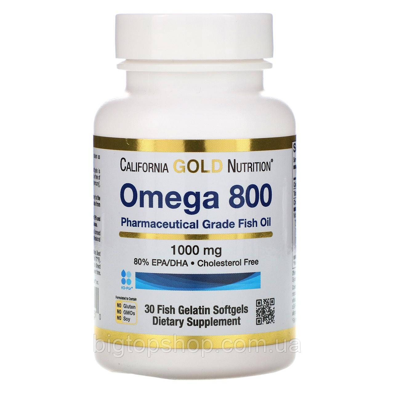 ОРИГИНАЛ!California Gold Nutrition Омега 800 рыбий жир,Omega 800,1000 мг, 30 капсул производства США
ОРИГИНАЛ!California Gold Nutrition Омега 800 рыбий жир,Omega 800,1000 мг, 30 капсул производства США