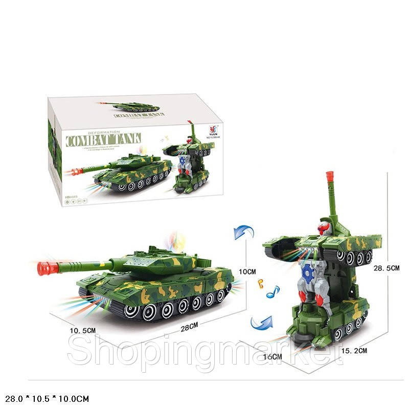 Трансформер батар. YJ388-44(72шт/2)свет,звук, трансформируется танк, а кор. 28*10,5*10см
Трансформер батар. YJ388-44(72шт/2)свет,звук, трансформируется танк, а кор. 28*10,5*10см
