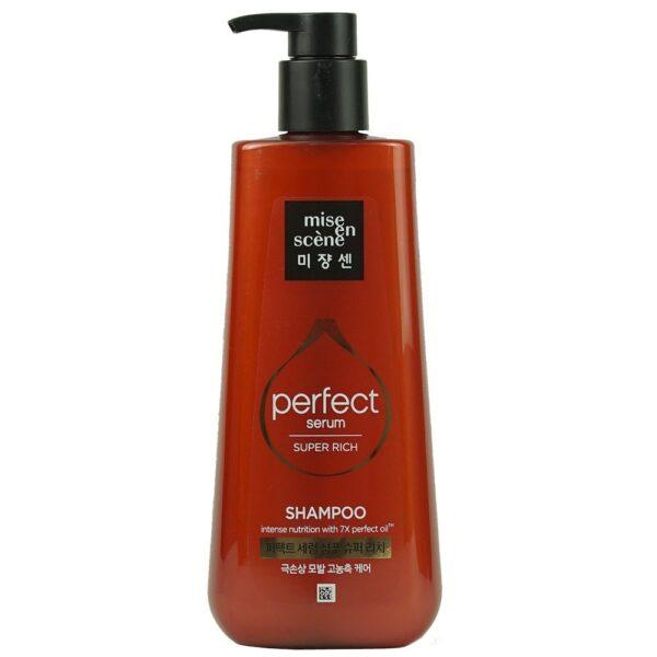 Восстанавливающий шампунь для тусклых и окрашенных волос, MISE EN SCENE, Perfect Serum Shampo Super Rich, 680
Восстанавливающий шампунь для тусклых и окрашенных волос, MISE EN SCENE, Perfect Serum Shampo Super Rich, 680