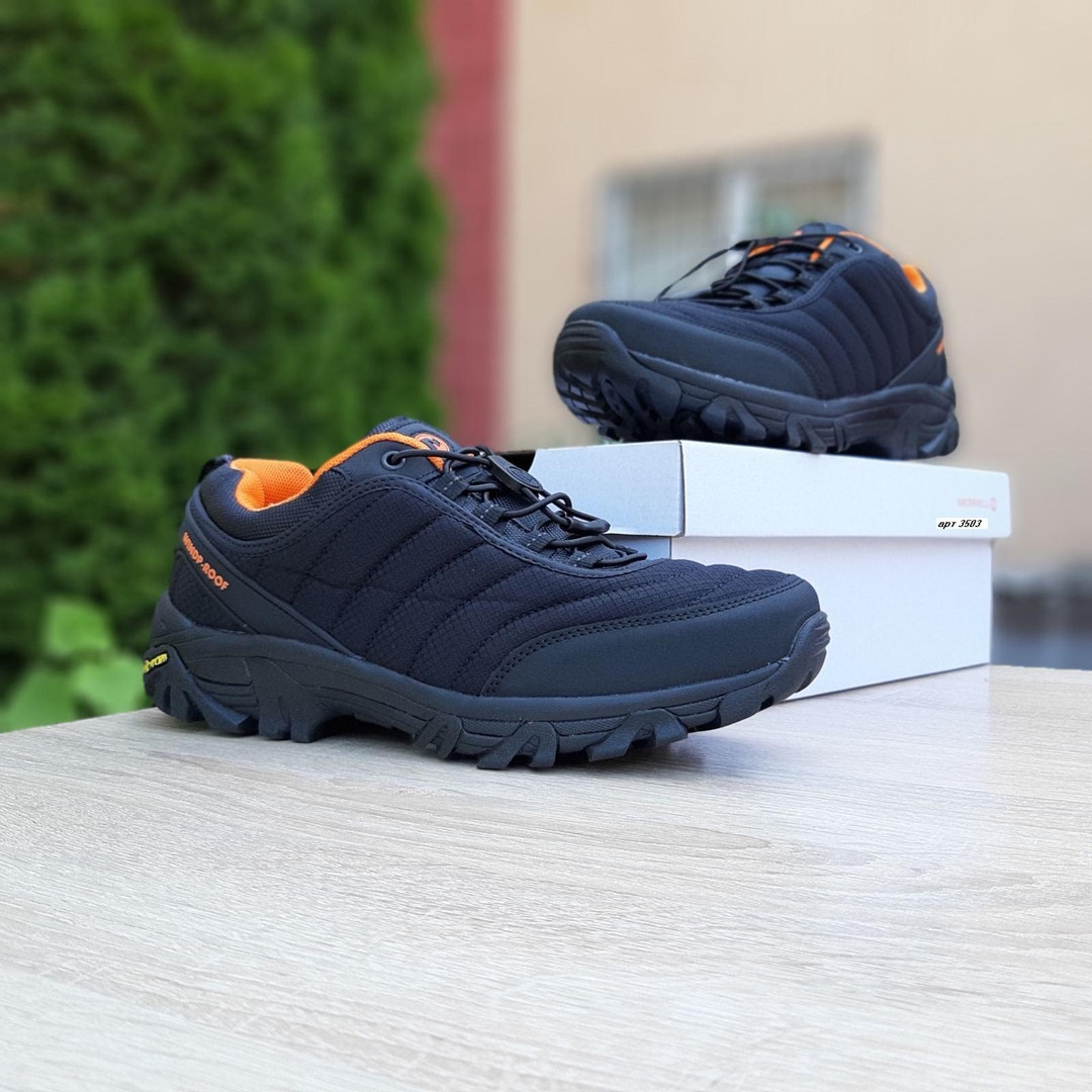 Мужские зимние кроссовки на термопрокладке Merrell Vibram, нейлон, черные с оранжевым 42 (26,5 см)
Мужские зимние кроссовки на термопрокладке Merrell Vibram, нейлон, черные с оранжевым 42 (26,5 см)
