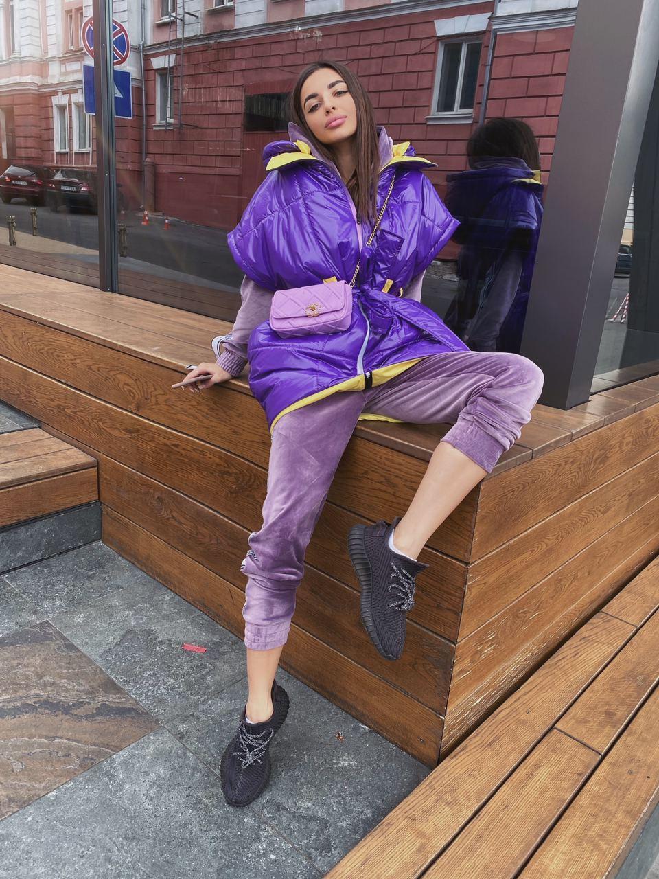 Женская удлиненная межсезонная жилетка oversize фиолетовая 44-46, Фиолетовый
Женская удлиненная межсезонная жилетка oversize фиолетовая 44-46, Фиолетовый