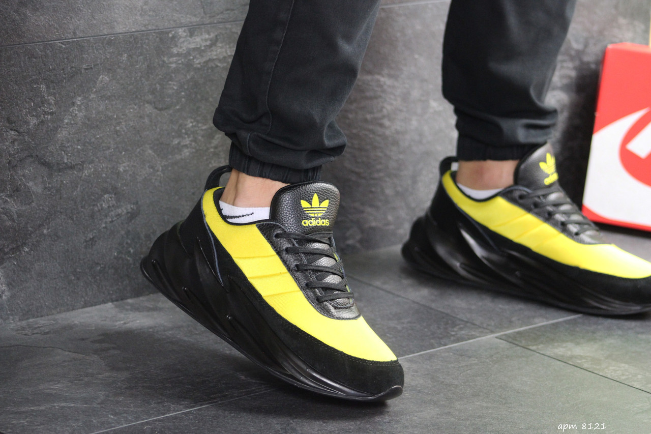 Мужские кроссовки в стиле Adidas Sharks, текстиль, замша, черные с желтым 43(27,6 см), размеры:42,43,44,45
Мужские кроссовки в стиле Adidas Sharks, текстиль, замша, черные с желтым 43(27,6 см), размеры:42,43,44,45