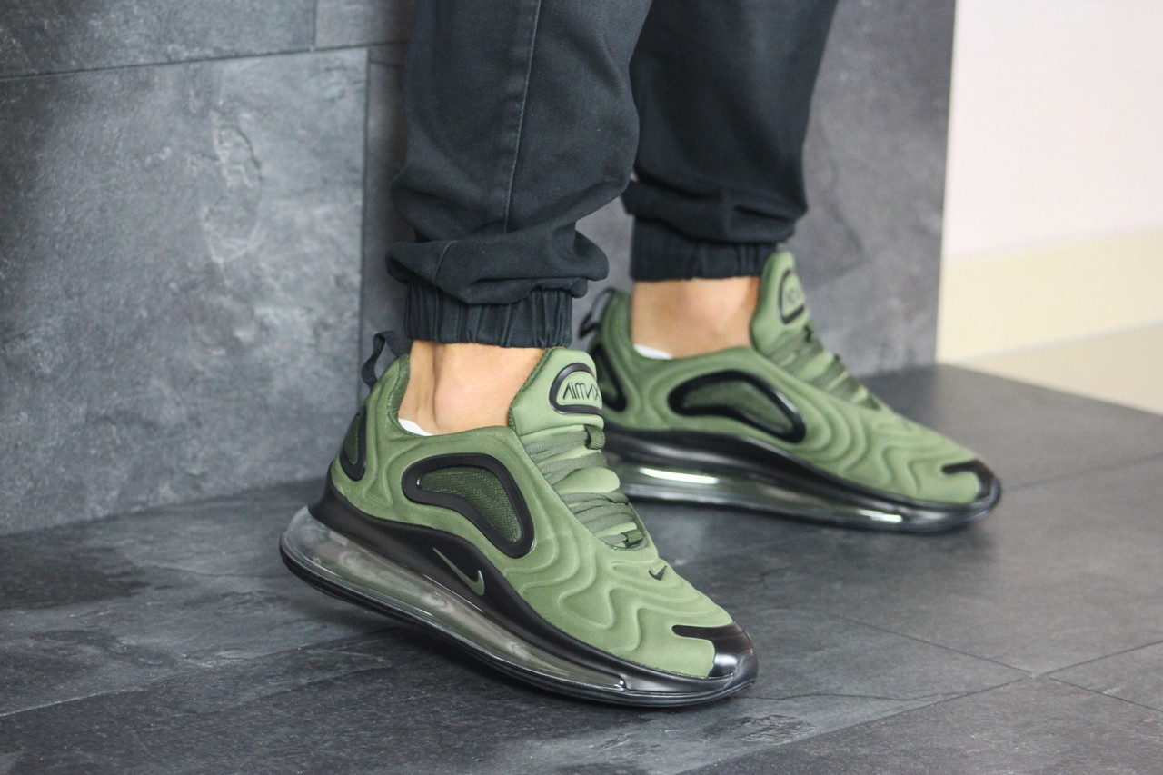 Мужские кроссовки в стиле Nike Air Max 720, текстиль, зеленые с черным 42(27 см), размеры:42,43,44
Мужские кроссовки в стиле Nike Air Max 720, текстиль, зеленые с черным 42(27 см), размеры:42,43,44