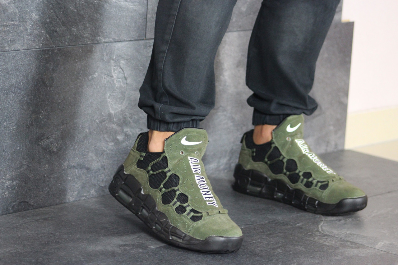Мужские кроссовки в стиле Nike Air More Money, кожа, зеленые с черным 45(28,5 см), размеры:41,44,45
Мужские кроссовки в стиле Nike Air More Money, кожа, зеленые с черным 45(28,5 см), размеры:41,44,45