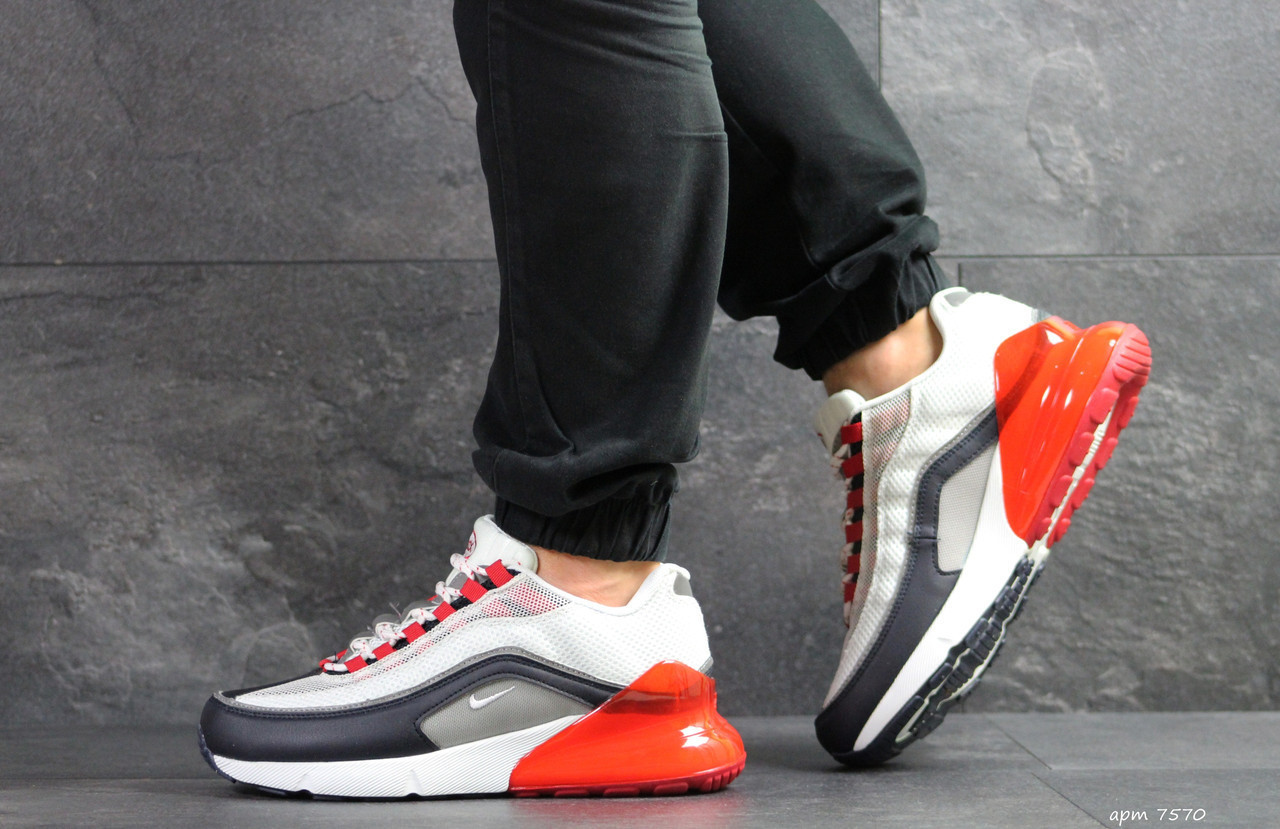 Мужские кроссовки в стиле Nike Air Max 95 + Max 270, белые с красным 43(27,5 см), размеры:41,43,44,45,46
Мужские кроссовки в стиле Nike Air Max 95 + Max 270, белые с красным 43(27,5 см), размеры:41,43,44,45,46
