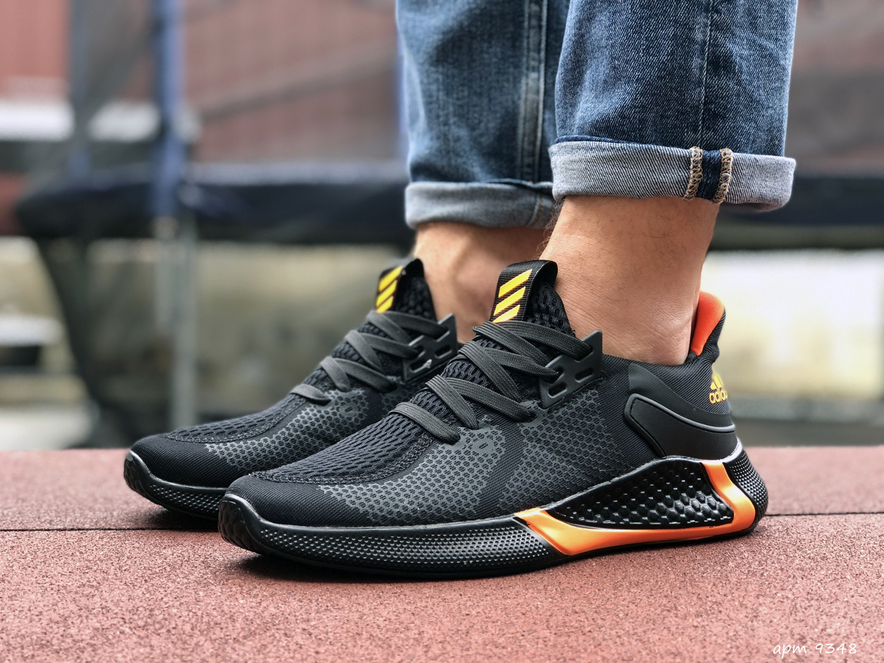 Мужские кроссовки в стиле Adidas, сетка, черные с оранжевым 42(26,4 см), размеры:42,43,44,45
Мужские кроссовки в стиле Adidas, сетка, черные с оранжевым 42(26,4 см), размеры:42,43,44,45