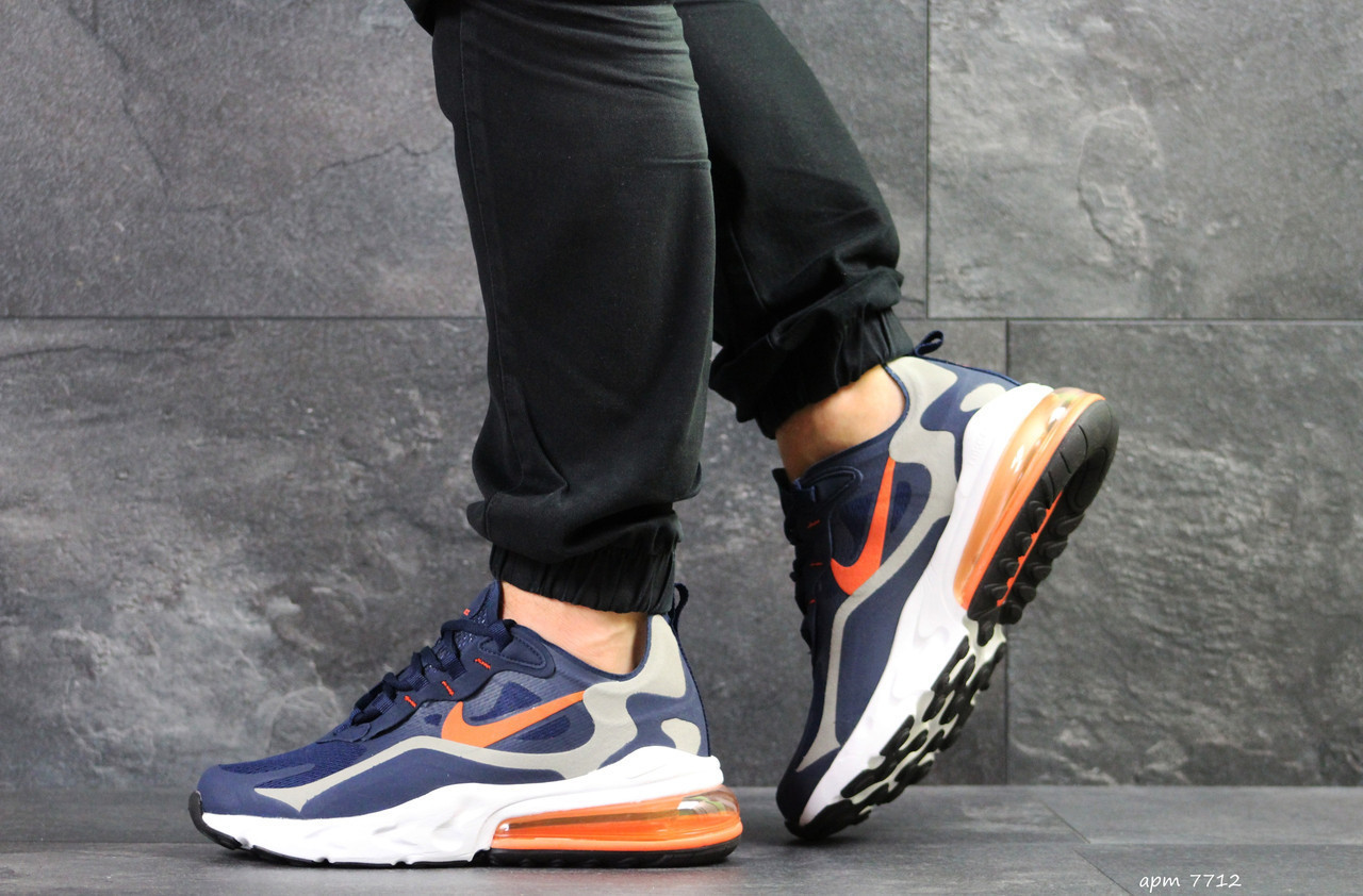 Мужские кроссовки в стиле Nike Air Max 270 React, кожа, сетка, синие с оранжевым 41(26,5 см)
Мужские кроссовки в стиле Nike Air Max 270 React, кожа, сетка, синие с оранжевым 41(26,5 см)