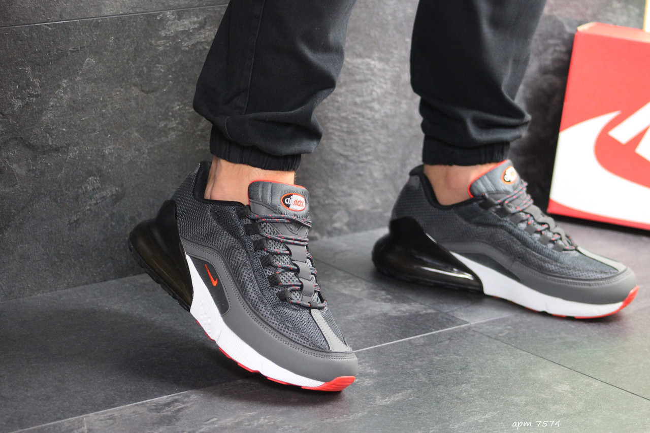Мужские кроссовки в стиле Nike Air Max 95 + Max 270, серые 45(28,5 см), размеры:44,45,46
Мужские кроссовки в стиле Nike Air Max 95 + Max 270, серые 45(28,5 см), размеры:44,45,46