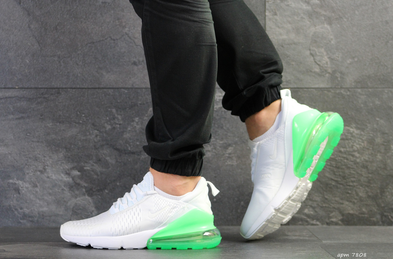 Мужские кроссовки в стиле Nike Air Max 270, сетка, белые с салатовым 42(26,4 см), размеры:42,43,44
Мужские кроссовки в стиле Nike Air Max 270, сетка, белые с салатовым 42(26,4 см), размеры:42,43,44