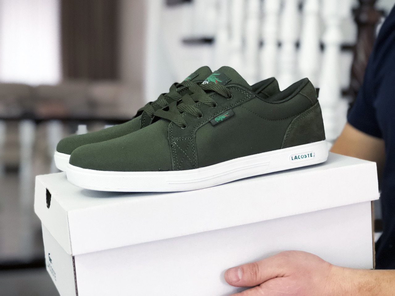 Мужские кроссовки в стиле Lacoste, текстиль, зеленые 43(27,7 см), размеры:42,43,44,45
Мужские кроссовки в стиле Lacoste, текстиль, зеленые 43(27,7 см), размеры:42,43,44,45