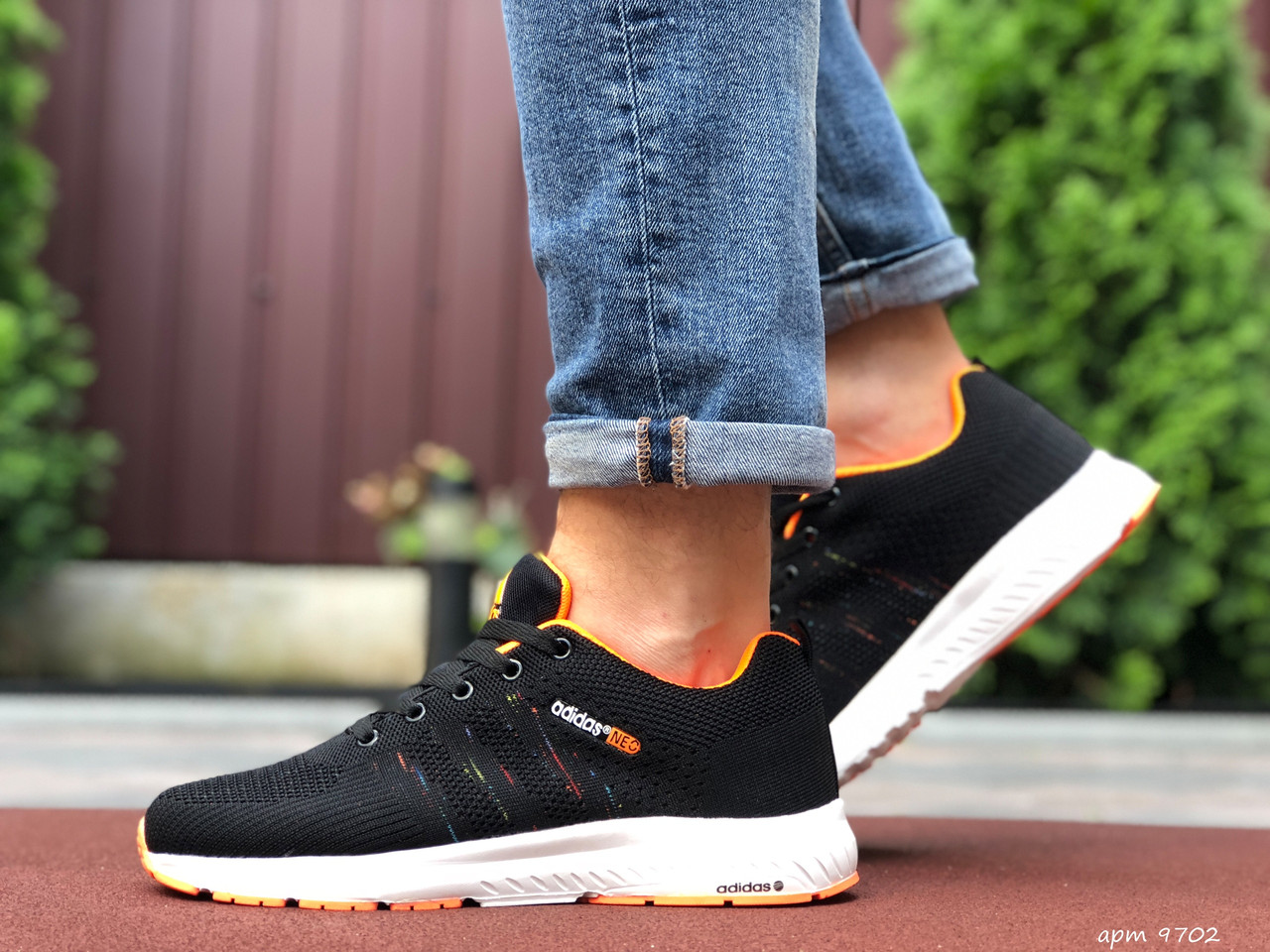 Мужские кроссовки в стиле Adidas NEO, сетка, черные с оранжевым, 41 (25,9 см), размеры:40,41,42,43,44,45
Мужские кроссовки в стиле Adidas NEO, сетка, черные с оранжевым, 41 (25,9 см), размеры:40,41,42,43,44,45