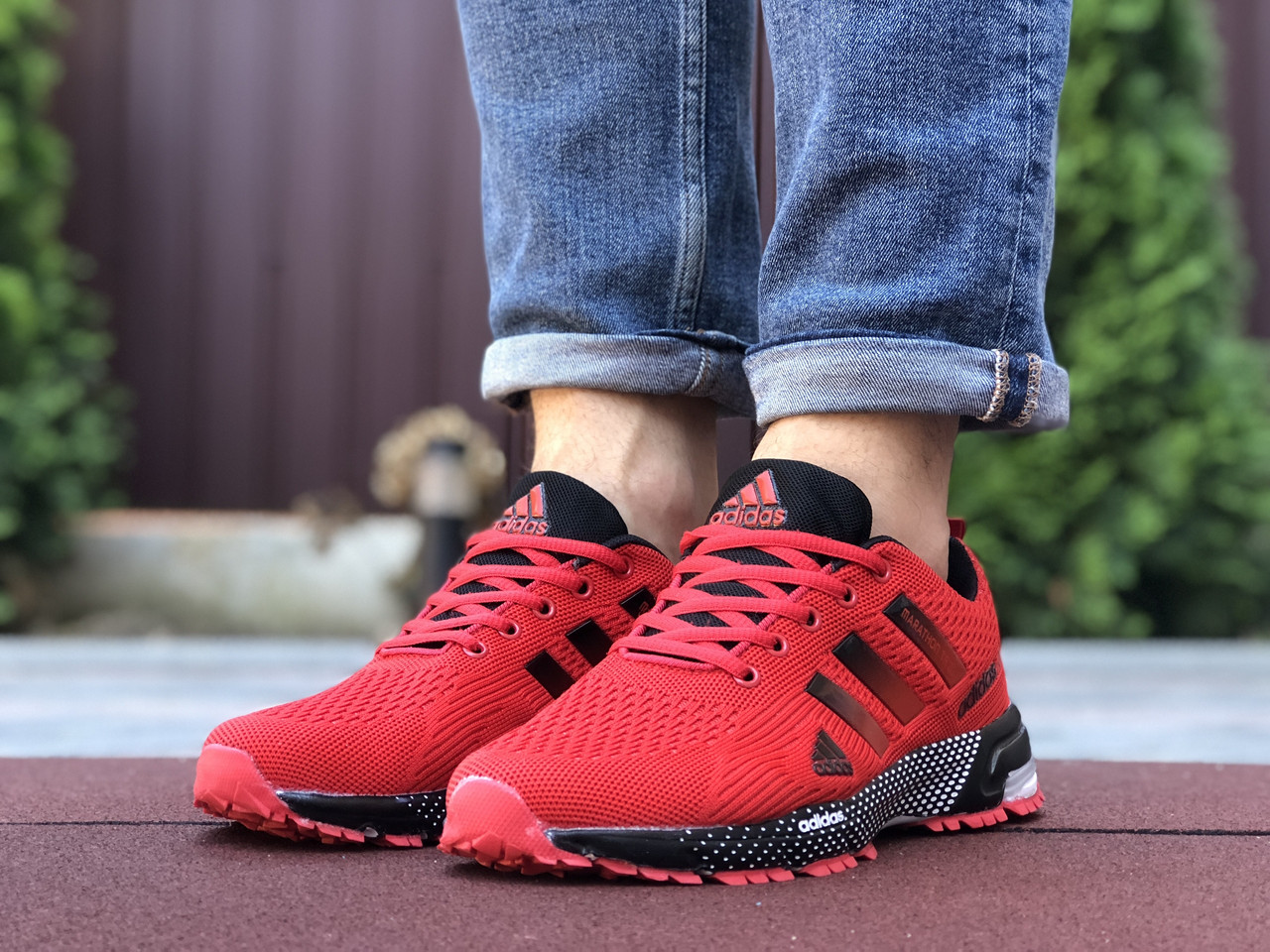 Мужские кроссовки в стиле Adidas Marathon TR 26, сетка, красные с черным, 44 (28 см), размеры:42,43,44,45,46
Мужские кроссовки в стиле Adidas Marathon TR 26, сетка, красные с черным, 44 (28 см), размеры:42,43,44,45,46