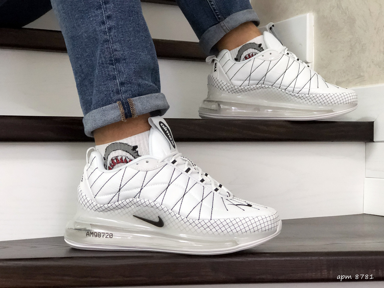 Мужские зимние кроссовки на термопрокладке в стиле Nike Air Max 720, термоплащевка, белые 42 (26,9 см)
Мужские зимние кроссовки на термопрокладке в стиле Nike Air Max 720, термоплащевка, белые 42 (26,9 см)