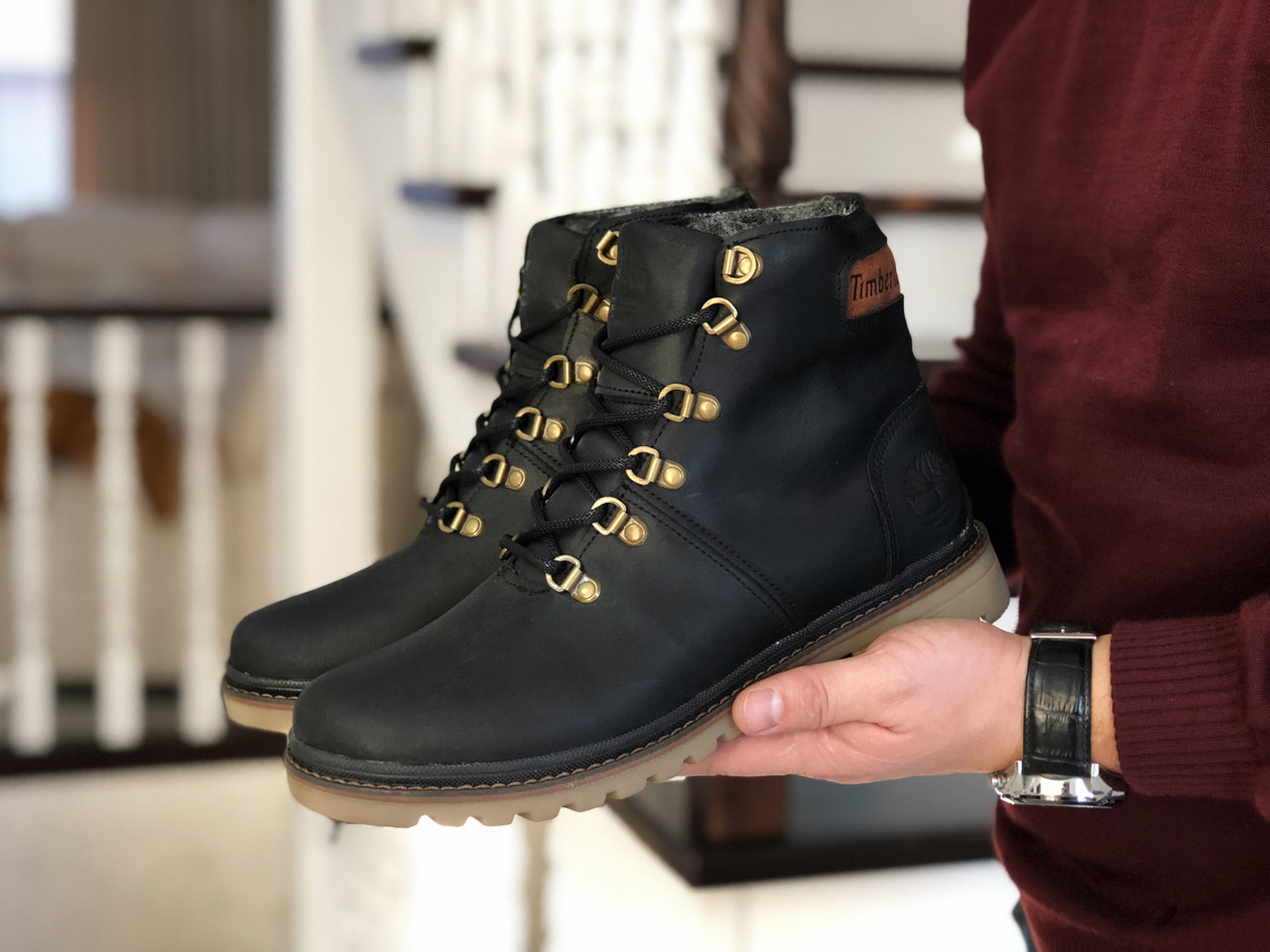 Мужские зимние ботинки на меху в стиле Timberland, натуральная кожа, прошитые, черные 43 (28,7 см)
Мужские зимние ботинки на меху в стиле Timberland, натуральная кожа, прошитые, черные 43 (28,7 см)