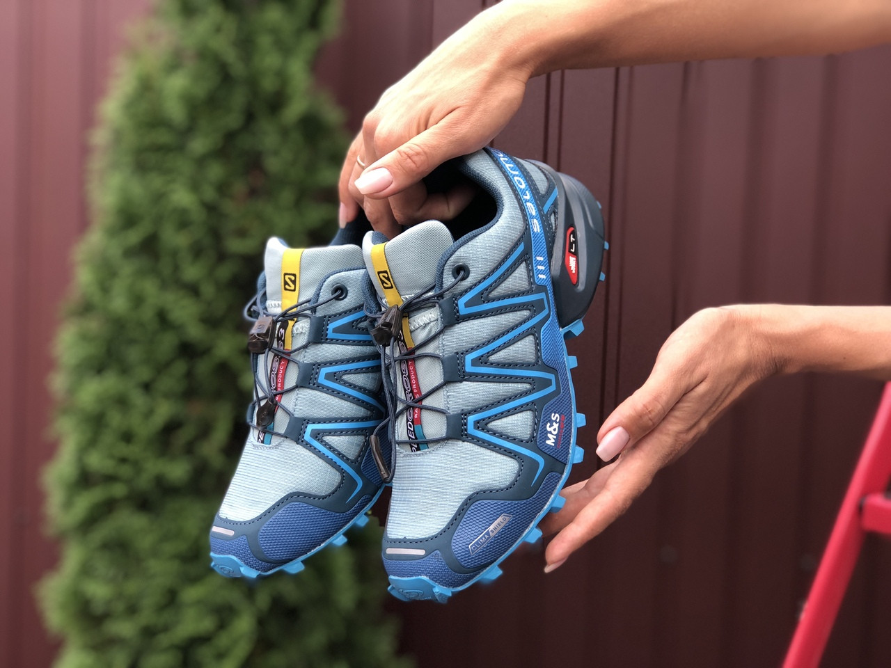Кроссовки женские демисезонные в стиле Salomon Speedcross 3, ментоловые с синим 41, Голубой
Кроссовки женские демисезонные в стиле Salomon Speedcross 3, ментоловые с синим 41, Голубой