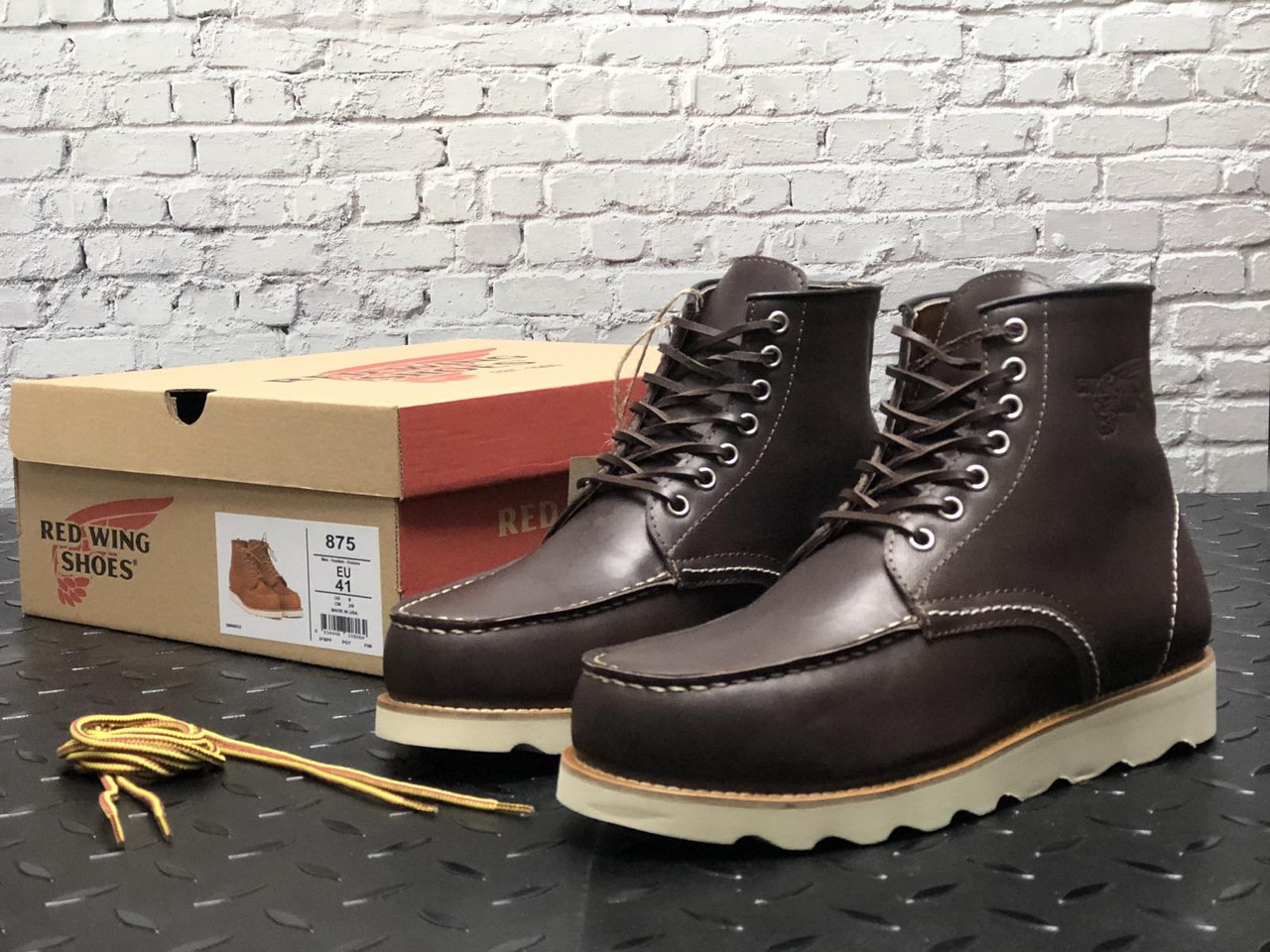 Ботинки мужские Red Wing, темно-коричневые, натуральная кожа, прошиты, код KD-12301 44
Ботинки мужские Red Wing, темно-коричневые, натуральная кожа, прошиты, код KD-12301 44