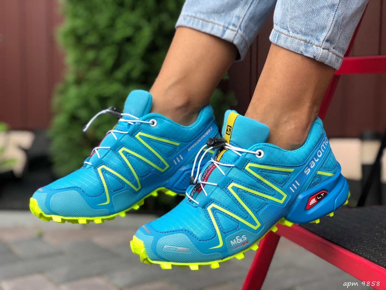 Кроссовки женские Salomon Speedcross 3 голубые, Саломон, нейлон, прорезиненные. Код SD-9858 38
Кроссовки женские Salomon Speedcross 3 голубые, Саломон, нейлон, прорезиненные. Код SD-9858 38