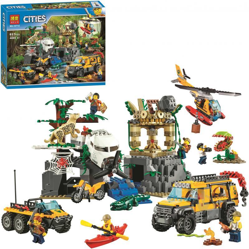 Конструктор Bela 10712 База исследователей джунглей (реплика Lego City 60161), 857 дет
Конструктор Bela 10712 База исследователей джунглей (реплика Lego City 60161), 857 дет