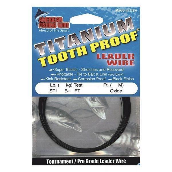Поводковый материал AFW TITANIUM TOOTHPROOF BLACKOXIDE 30 LB, 10 м, титановый (шт.)
Поводковый материал AFW TITANIUM TOOTHPROOF BLACKOXIDE 30 LB, 10 м, титановый (шт.)
