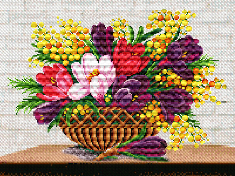 Алмазная мозаика Весенний букетик 40x30см DM-205 Полная зашивка. Набор алмазной вышивки
Алмазная мозаика Весенний букетик 40x30см DM-205 Полная зашивка. Набор алмазной вышивки