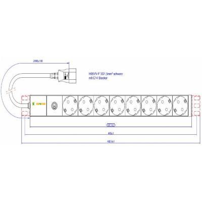 Силовой блок Conteg 19" 1U w/PDU 8xSchuko, вилка C14, кабель 2м (DP-RP-08-SCHUF-IEEC14/S)
Силовой блок Conteg 19" 1U w/PDU 8xSchuko, вилка C14, кабель 2м (DP-RP-08-SCHUF-IEEC14/S)