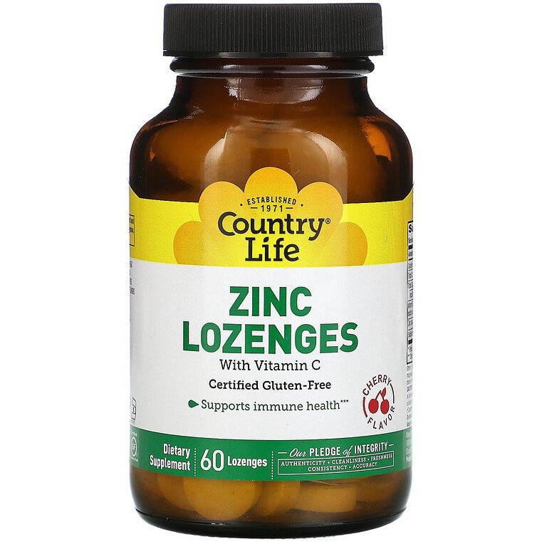 Цинк с витамином С Country Life "Zinc Lozenges with Vitamin C" вкус вишни (60 таблеток)
Цинк с витамином С Country Life "Zinc Lozenges with Vitamin C" вкус вишни (60 таблеток)