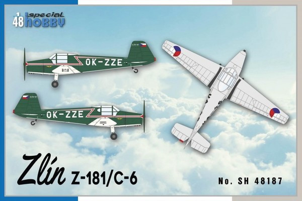 Пластикова модель 1/48 Special hobby 48187 Чехословацький навчально-тренувальний літак Zlín Z-181 / C-6
Пластикова модель 1/48 Special hobby 48187 Чехословацький навчально-тренувальний літак Zlín Z-181 / C-6
