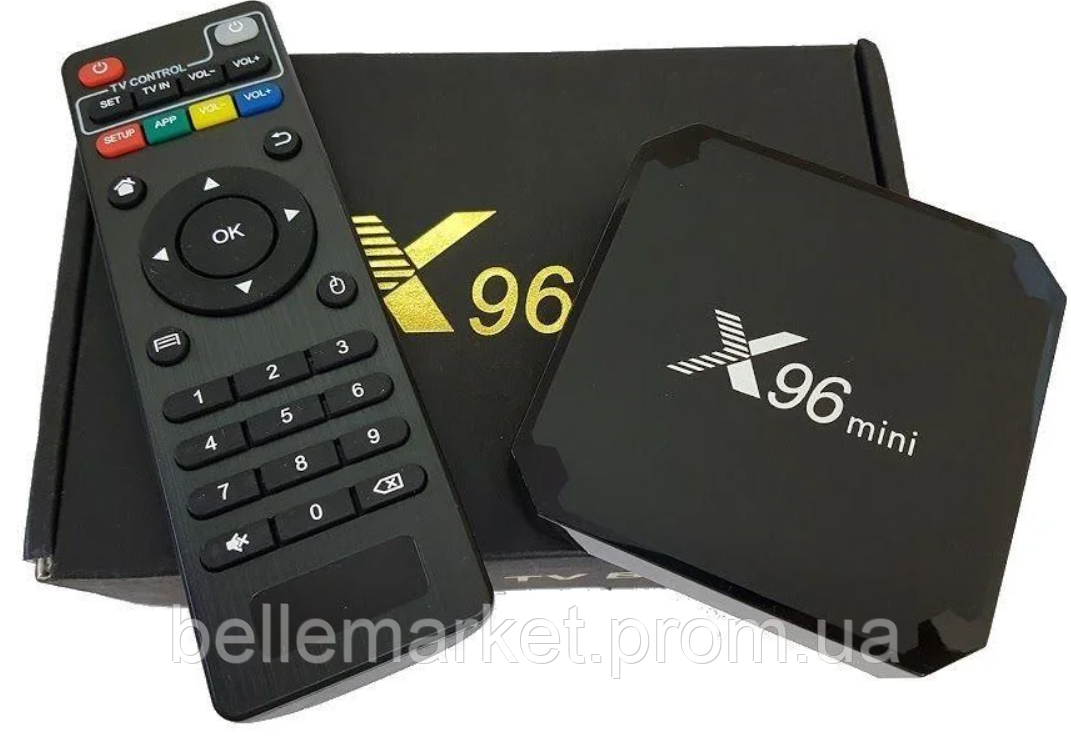 Приставка смарт тв бокс smart tv box x96 mini 4-ядерная 2Гб/16Гб андроид 7.1.2 черный 4K
Приставка смарт тв бокс smart tv box x96 mini 4-ядерная 2Гб/16Гб андроид 7.1.2 черный 4K