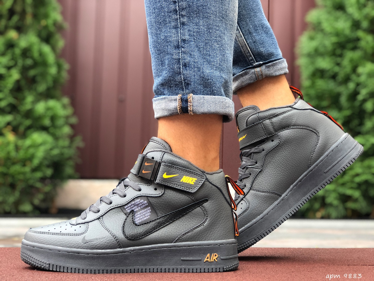 Кроссовки мужские Nike Air Force 1 серые, Найк Аир Форс, натуральная кожа, прошиты, код SD-9883 42
Кроссовки мужские Nike Air Force 1 серые, Найк Аир Форс, натуральная кожа, прошиты, код SD-9883 42