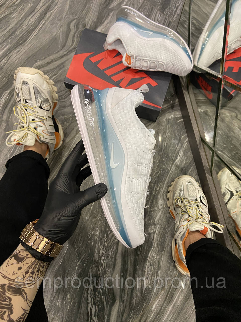 Кроссовки мужские женские подростковые Nike Air Max 720-818 White Idigo Fog (Серый) Найк Аир Макс
Кроссовки мужские женские подростковые Nike Air Max 720-818 White Idigo Fog (Серый) Найк Аир Макс