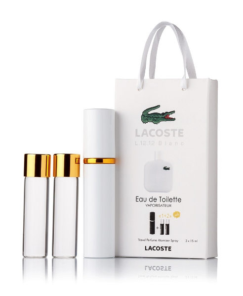 Подарочный парфюмерный набор с феромонами мужской Lacoste Eau De L.12.12 Blanс (Лакост Бланк) 3x15 мл
Подарочный парфюмерный набор с феромонами мужской Lacoste Eau De L.12.12 Blanс (Лакост Бланк) 3x15 мл